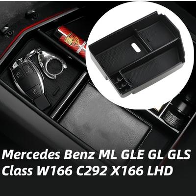 Car Armrest Storage Box Tray For Mercedes Benz Ml Gle Gl Gls Class W166 C292 X166 Lhd Central Container Organizer Accessories