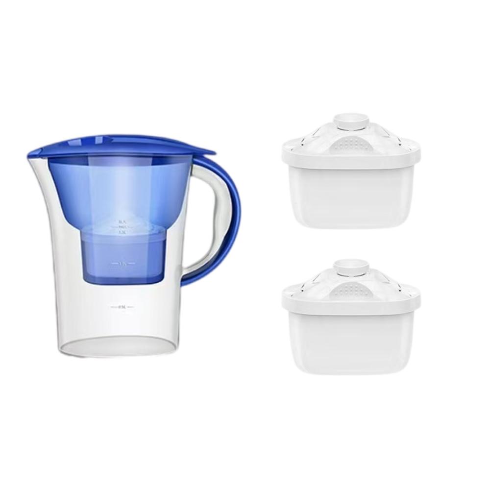 3.5L Pitcher Removes Chlorine Lead Pesticides - Activated Carbon Filter BPA-Free 4-Stage Filtration for Clear Drinking Water