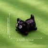 6pcs Cute Cat Miniature Figurines Kitty Desk Ornaments Resin Birthday Gift