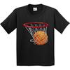 Inktastic Basketball Swish Youth T-Shirt Hoop Shoot Hoops Bball Athletic Sports