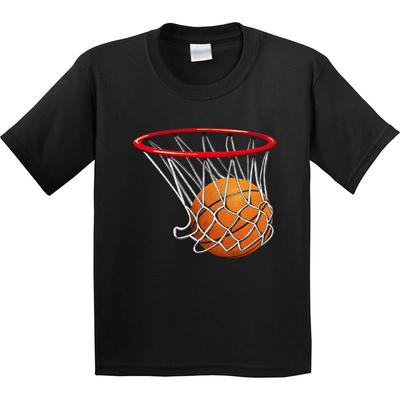 Inktastic Basketball Swish Jugend T-Shirt Korb Wurf Körbe Bball Athletisch Sport