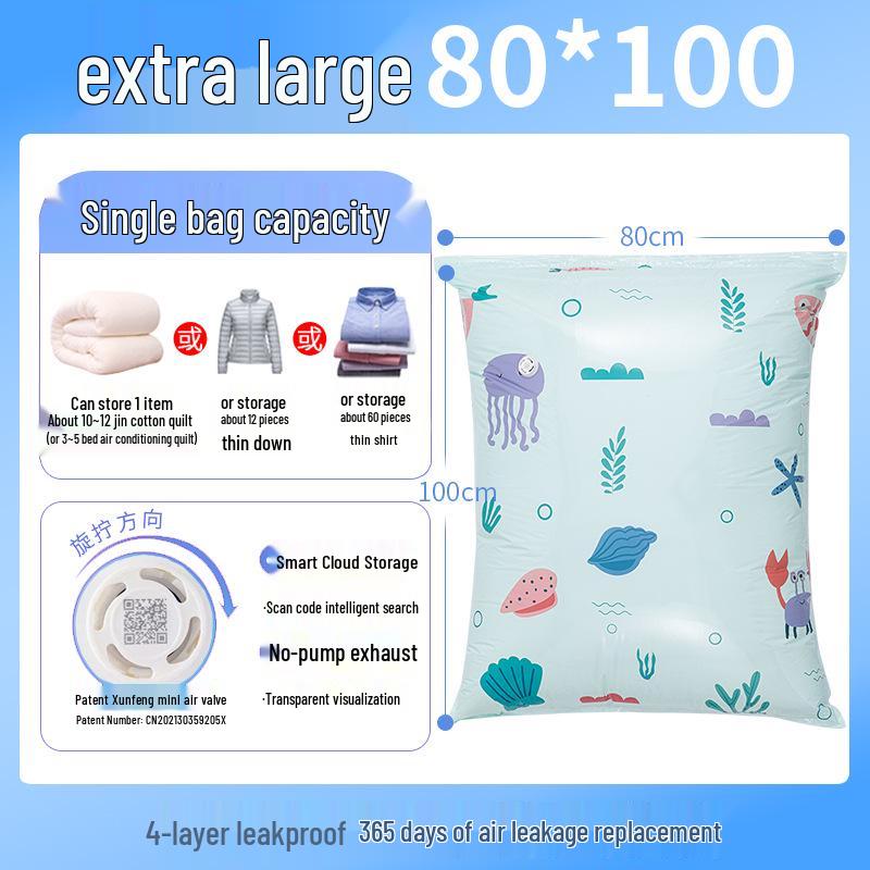 Taili Vacuum Compression Bag for Clothes, Quilts, and Jackets