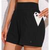 CHARMLEAKS Women Swim Shorts with Pockets High Waisted Bathing Suit Bottoms Tummy Control Swimsuit