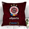 Housse d'oreiller Housse de coussin Ac Sparta Praha 40x40cm 45x45cm Taie d'oreiller Housse de coussin Canapé Lit Décoration de maison Salon Voiture Bureau
