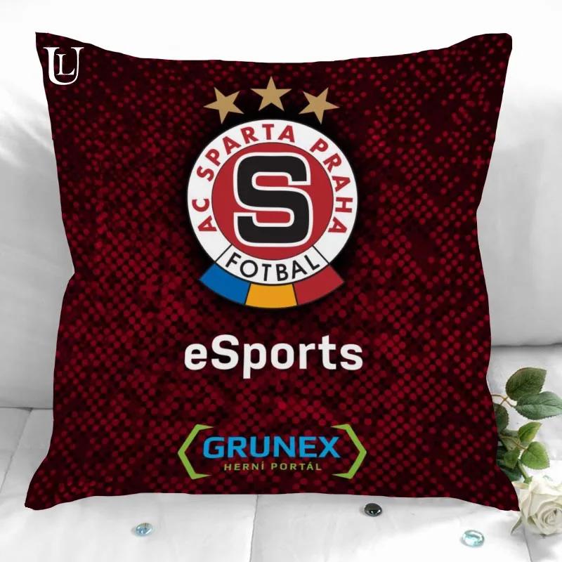 Housse d'oreiller Housse de coussin Ac Sparta Praha 40x40cm 45x45cm Taie d'oreiller Housse de coussin Canapé Lit Décoration de maison Salon Voiture Bureau