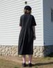 Beonadeumiljeu Turn Up Sleeve Dress - Black