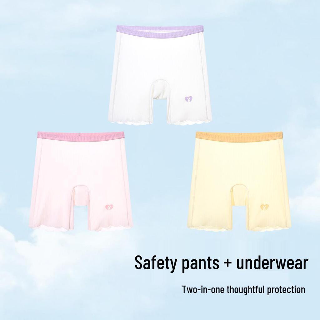 Mädchen Eisseiden Anti-Exposure Boxershorts - Sommer Sicherheitsunterwäsche für Kinder