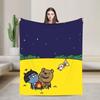 K-Kakaos F-Friends Tube Apeach Ryan Trio Blanket Quality Warm  Throw Blanket Winter Picnic Home Decor Aesthetic Bedspread