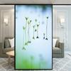 Static Cling Privacy Windows Film Decorative Plant Style Stained Glass Window Stickers   Frosted Windows Film For Home