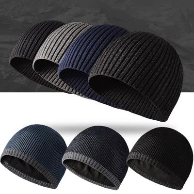 Men Women Winter Warm Knitted Beanies Outdoor Sports Windproof Hedging Caps Comforable Soft Casual Cap Hiking Cycling Beanies