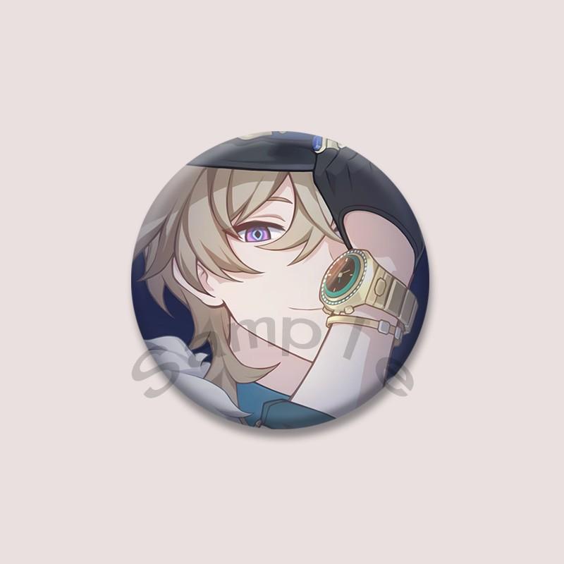 Game Series Honkai Star Rail Aventurine Badge Cartoon Character Soft Button Pins DIY Bag Hat Clothing Brooch Accessories Gifts