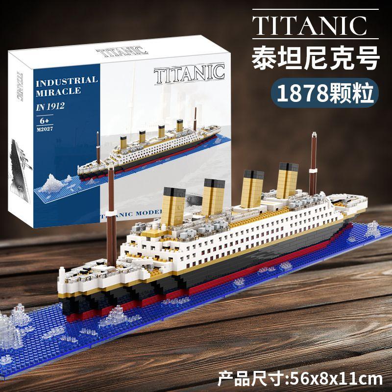 Titanic Kreativer Luxus Eisberg Kreuzfahrtschiff Boot Wrack Set Stadt DIY Modell Bausteine Ziegel Spielzeug für Kinder Erwachsene Geschenk