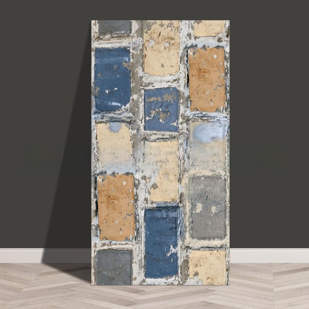Sfondo Decorativo per Parete Design Mattoni Adesivo Impermeabile per Piastrelle Murali Adesivo Murale 3D Soggiorno