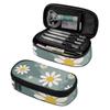 Pen Case Smooth Zipper Roomy Interior 300D Polyester with Mesh Divider Pen Holders and Spacious Main Compartment for Boys Girls