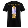 Dogecoin To the Moon Shirt Doge HODL Rocket Crypto Meme T-Shirt Size S-6XL