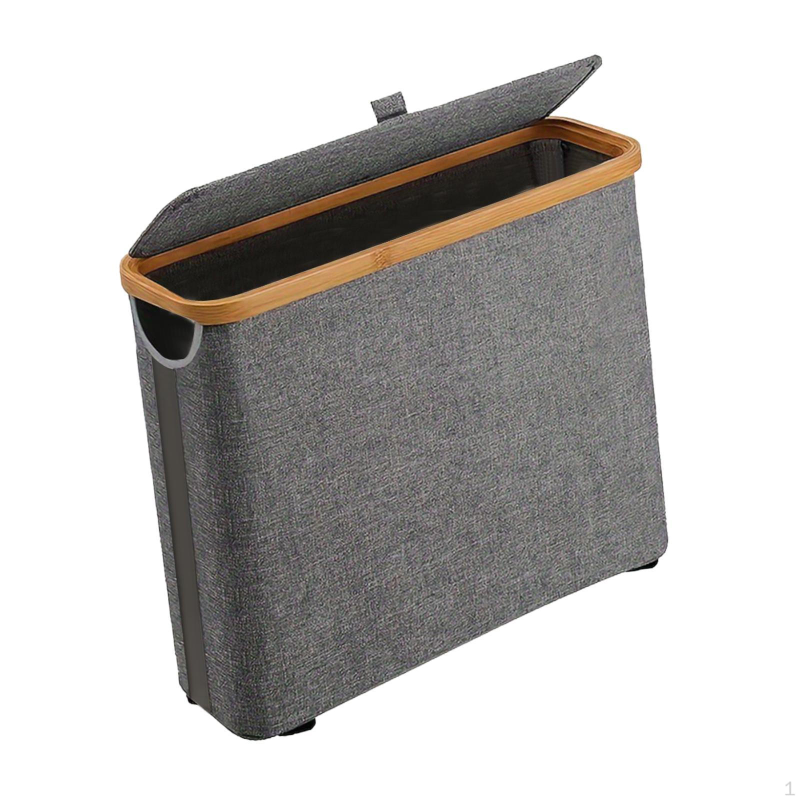 

Бамбуковый шкаф для хранения туалетной бумаги, органайзер для ванной комнаты для автофургона серый