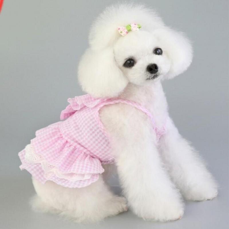 Pet Dog  Jumpsuits for Rabbit Print Dog Sling Dress Summer Winter Pet Outfits Puppy Skirt Dog Clothes