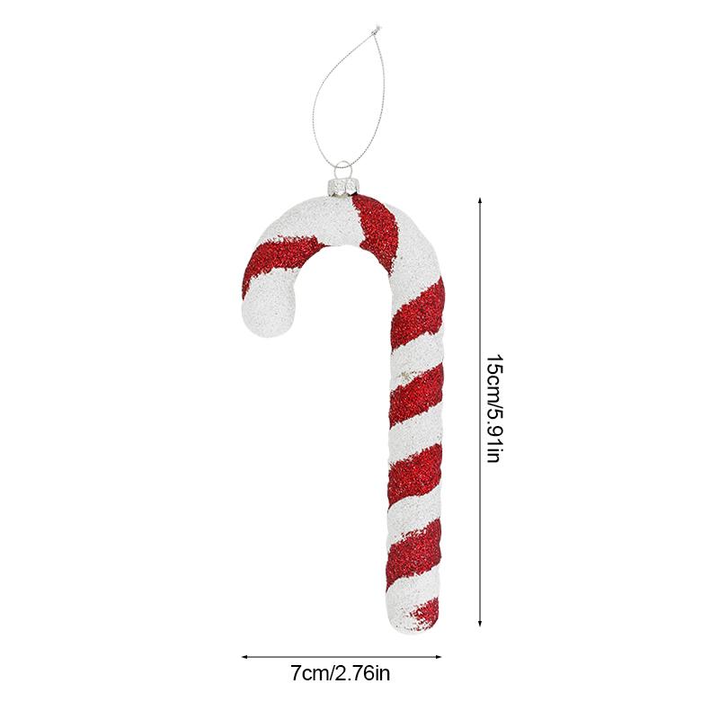 Christmas Lollipop Candy Cane Pendant Big Xmas Tree Hanging Ball Ornaments 2024 Christmas Decoration For Home 2025 New Year Gift