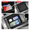 for Chery Tiggo 9 2024 2025 FULWIN T9 Armrest Storage Box Car Tray Organizers Accessories Tidying Black ABS