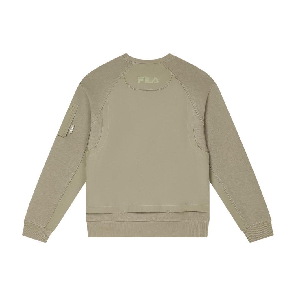 New FILA Sweatshirt Men's Ebony Gold Green F11M349209F-KK