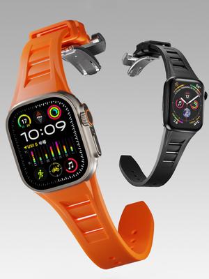 Metal + Silikon Kayış Apple Watch Ultra Bant 49mm 45mm 44mm 42mm kemer correa Bilezik iWatch Serisi 9 8 7 6 5 4 3 SE ultra 2