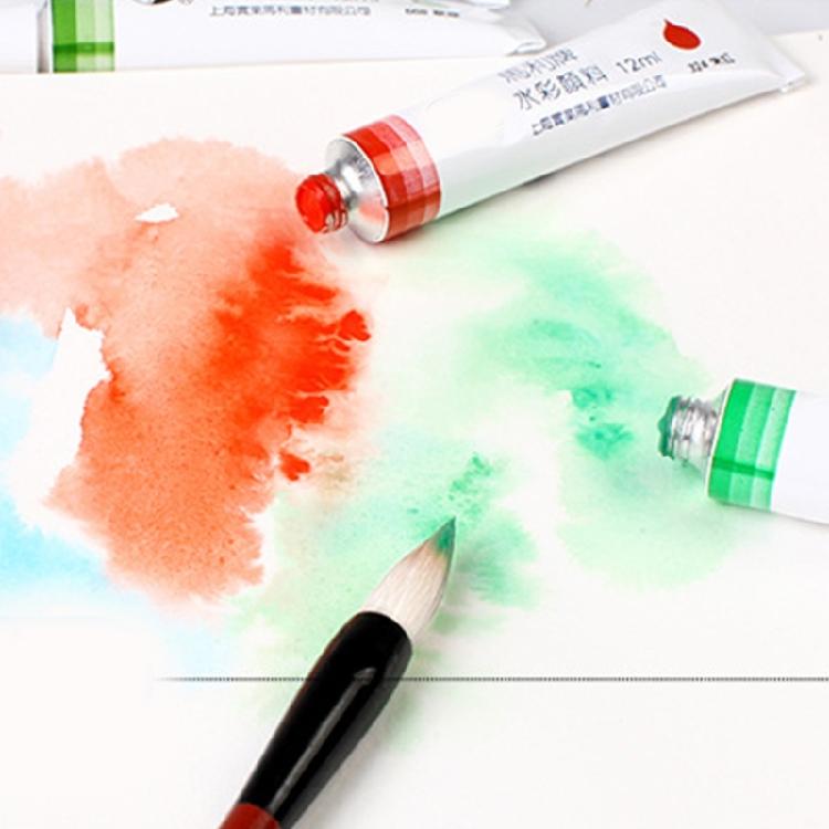 Professional Watercolor Pigment Tubes 12/18/24/36 Color Watercolor Paint (12ml/Tube) for Children Student Art Painting