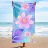 Pastel Floral Beach Towel Patterned Sunscreen And Windproof Suitable For Swimming Pool Camping Travel Blanket