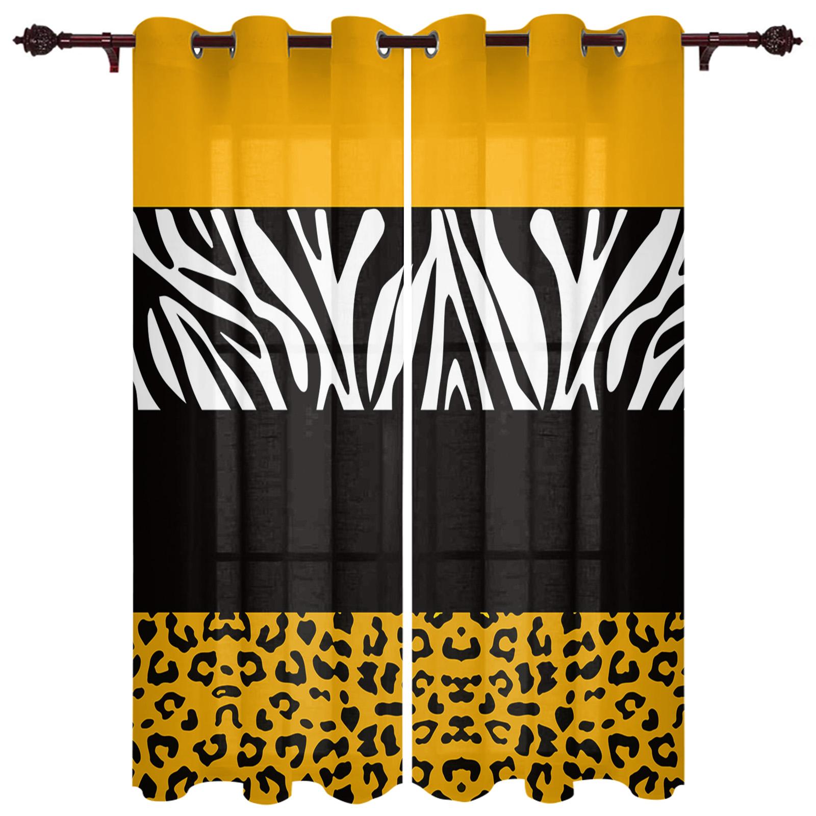 Фиолетовые леопардовые полоски зебры шторы для спальни кухонные шторы для гостиной 135W — фото 17