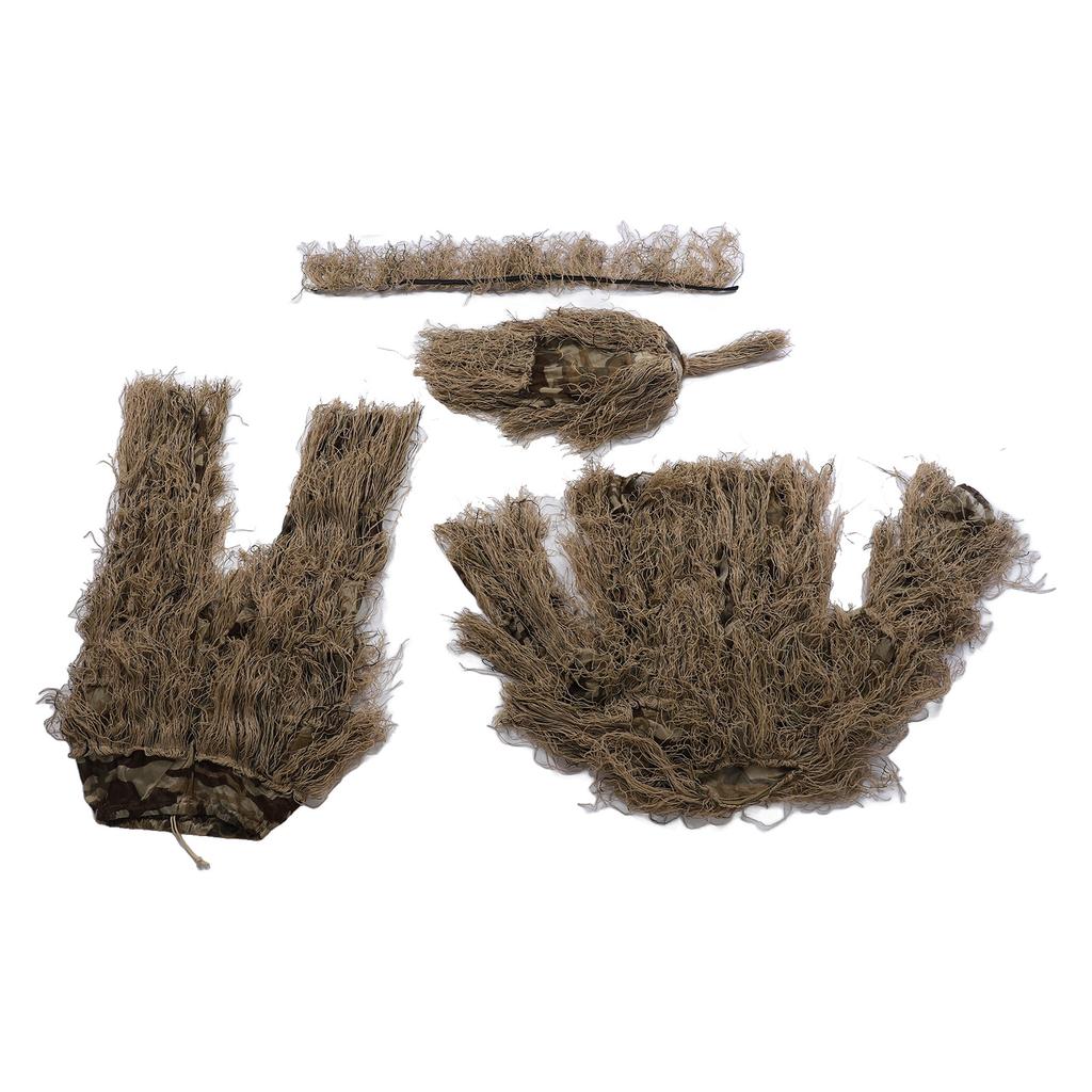 5 in 1 Camouflage Hunting Suit Camouflage Hunting Apparel Hunting Clothes Including Jacket Pants Hood Carry Bag for