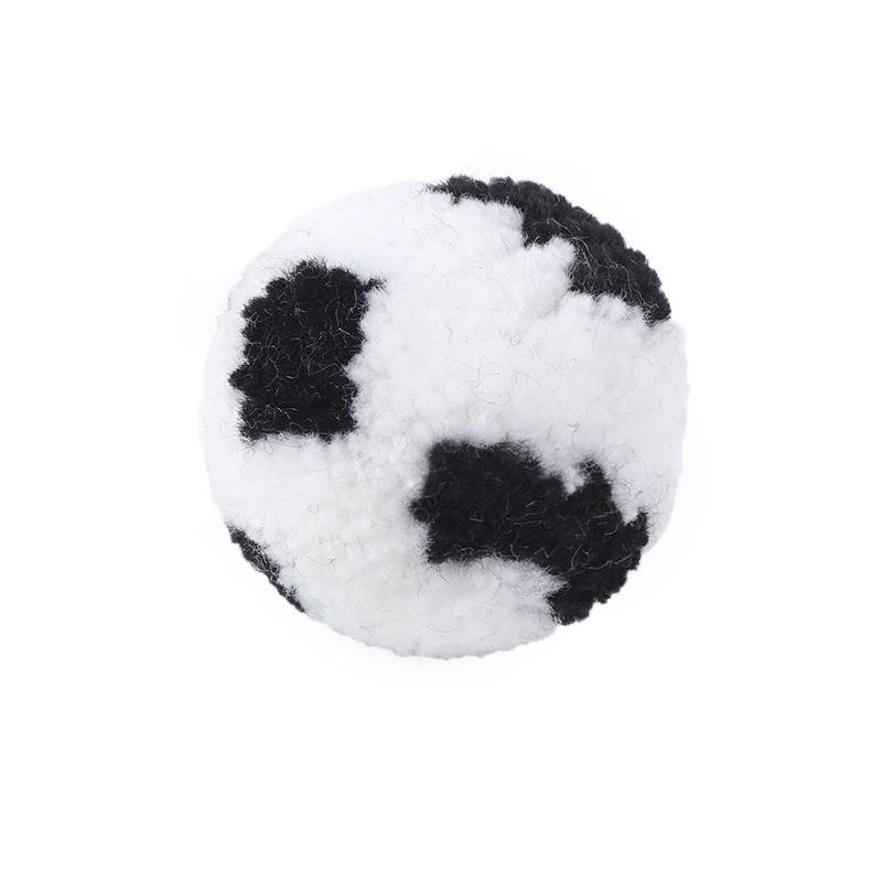 Plush Silent Yarn Ball Football Cat Toy – Self-Entertainment for Pets