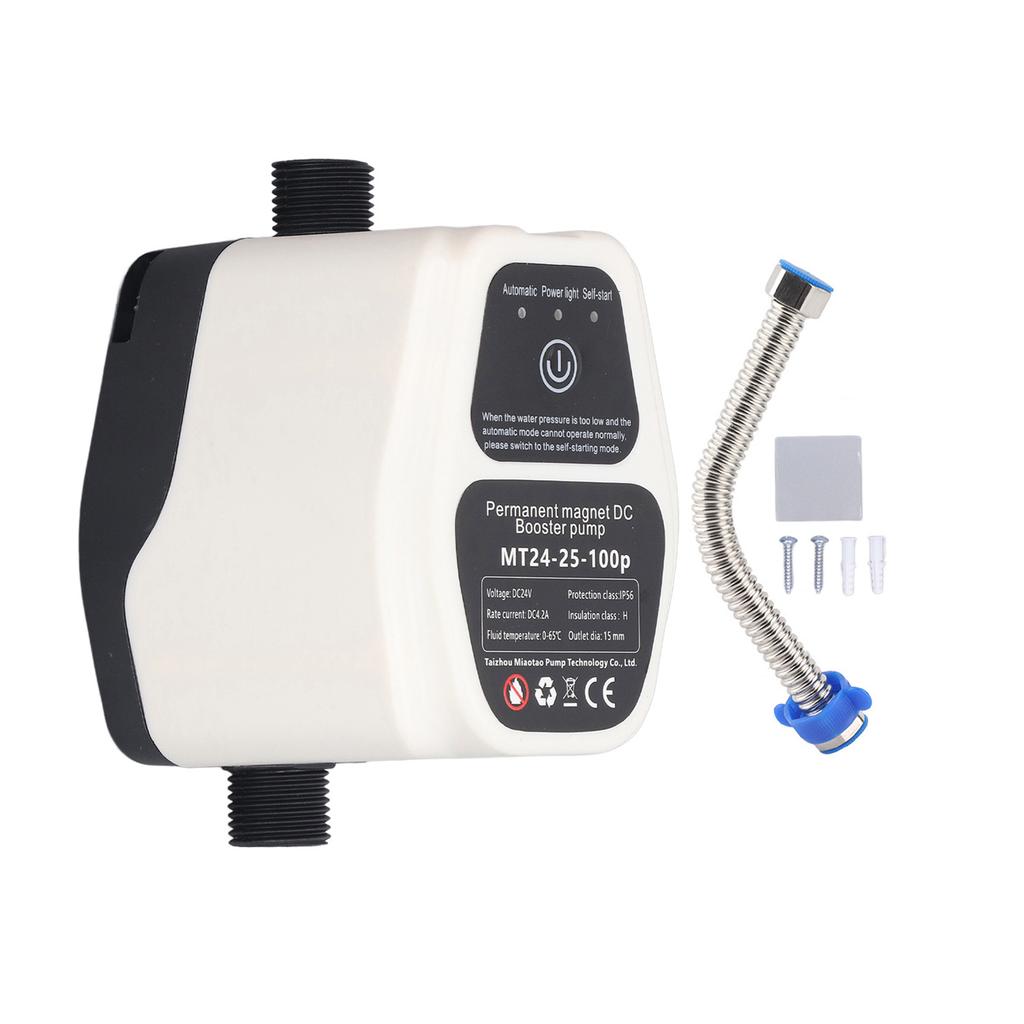 Booster Pump Low Noise 100W 24V 25L Full Automatic Intelligent Sensing Quiet Water Pressure Boost Pump 100Pa