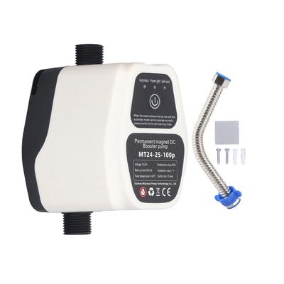 Bomba de Pressão 100W 24V 25L Totalmente Automática com Sensor Inteligente Silenciosa Bomba de Aumento de Pressão de Água 100‑240V Plugue UE