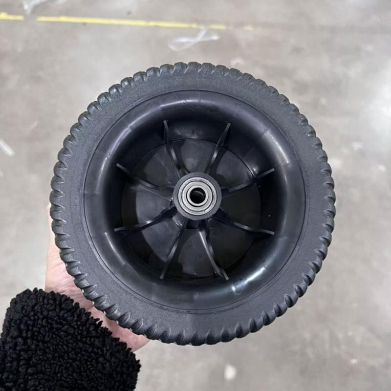 7Inch Industrial Rubber Wheel Build In Precise Bearing Air Compressor Lawn Mower Replacement Part For Lawn Equipment Power Tool Accessories