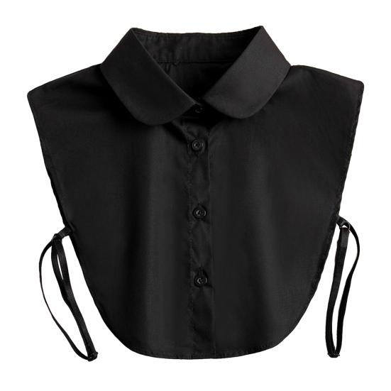 Denim Fake Collar Lapel Women Easy Button-On Shirt Collar Sweaters Dresses Jackets Layering Accessory