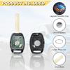 Key Fob Replacement for 08-12 Honda Accord/ 07-13 CRV/ 11-15 CR-Z/ 09-13 Fit/ 10-14 ight Car Keyless Entry Remote Control, MLBHLIK-1T, 3 Btn