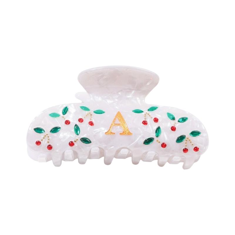 

Black Letter K Hair Clamps For Teens Girls Permanent Acrylic Hair Accessories Modern Birthday Christmas Gift Thoughts