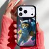 Coque de téléphone Space Kitty Cat Adventures pour iPhone 17 Air 16e 15 14 13 Pro Max Coque Arrière pour 12 11 Pro Coque