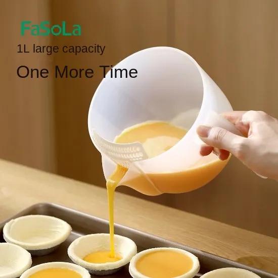 

Fasola Бытовая многофункциональная двойная фильтрующая пластина Пластиковый мерный стакан со шкалой Прозрачный мерный цилиндр Инструмент для выпечки большой емкости