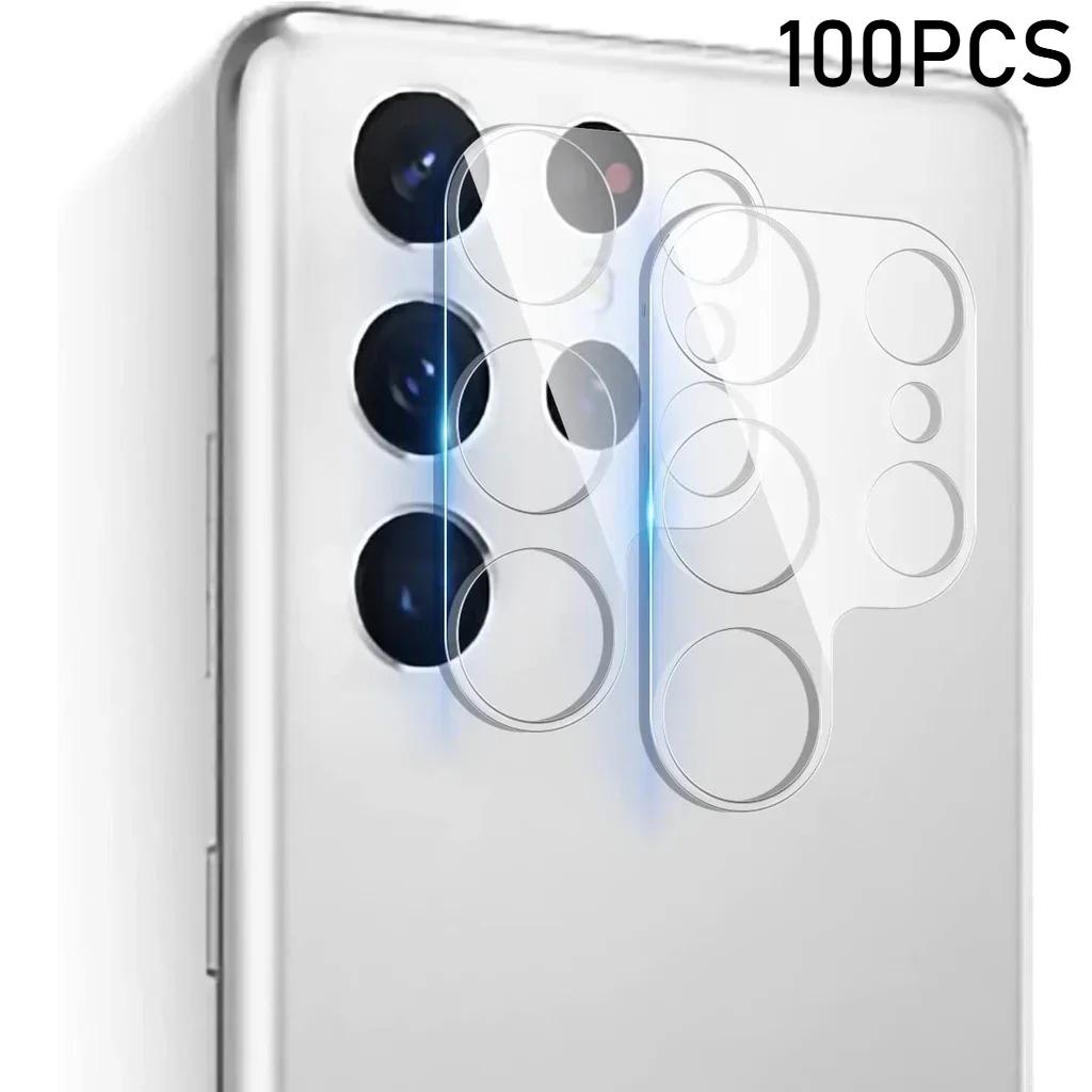 1-5/30-100PCS Camera Lens Protector Film For Samsung S25Edge S24/23 Ultra Plus FE Anti-scratch HD Definit Glass Lens Protect Cap