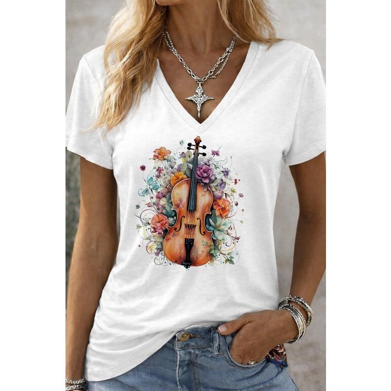 

Fashionable Women s V-neck Casual Short Sleeved T-shirt,Rretro Sports Style Casual Sportswear 5XL