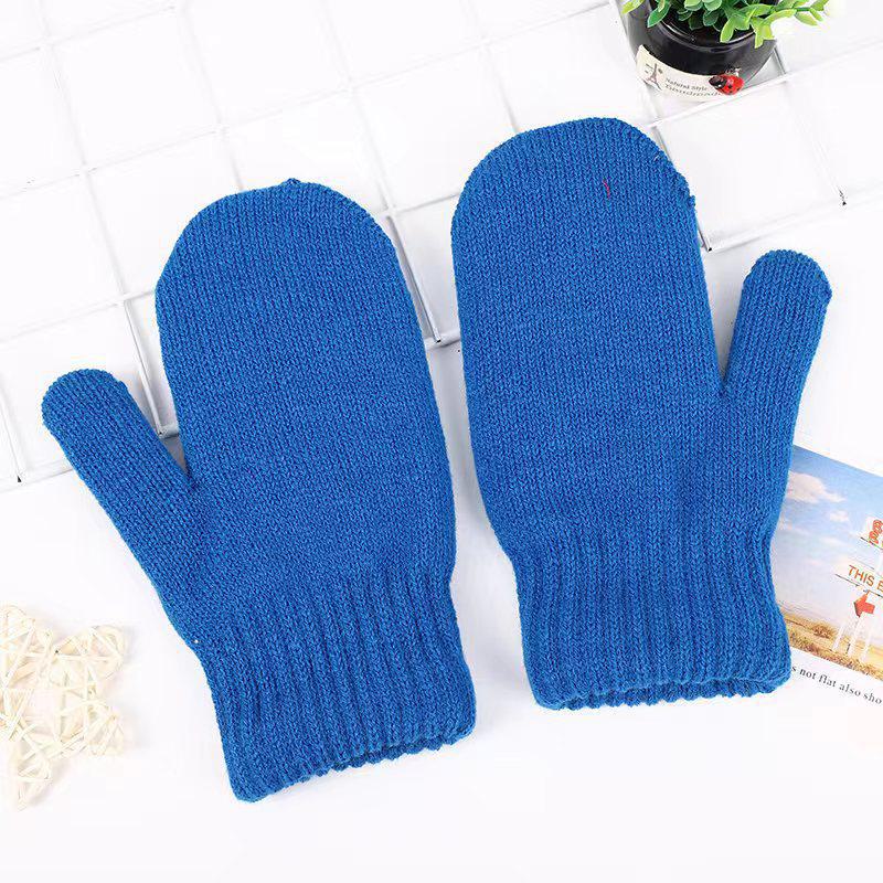 Dicke Strickhandschuhe aus Plüsch für Damen für Herbst und Winter – warme, süße, doppellagige Handschuhe