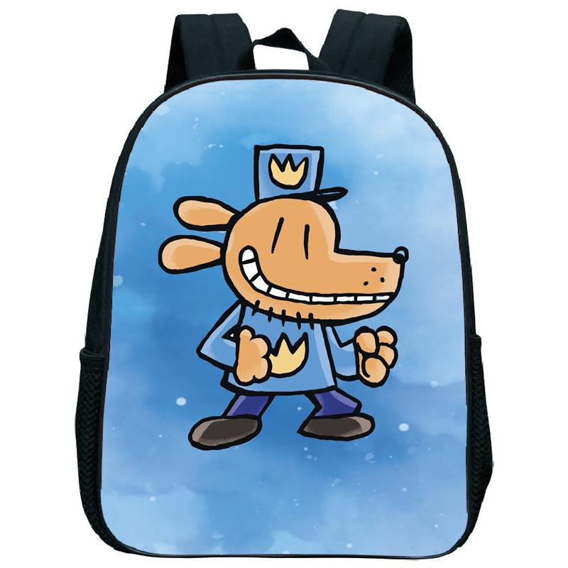Dog Man Kindergartenrucksack 12 Zoll Dogman Kinder Junge Mädchen Kindergartentasche Kleinkind Zurück zur Schule Geburtstagsgeschenk