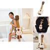 Animal Guitar Plush Toy Keychain For Collectors And Kids With Soft Pp Cotton Material