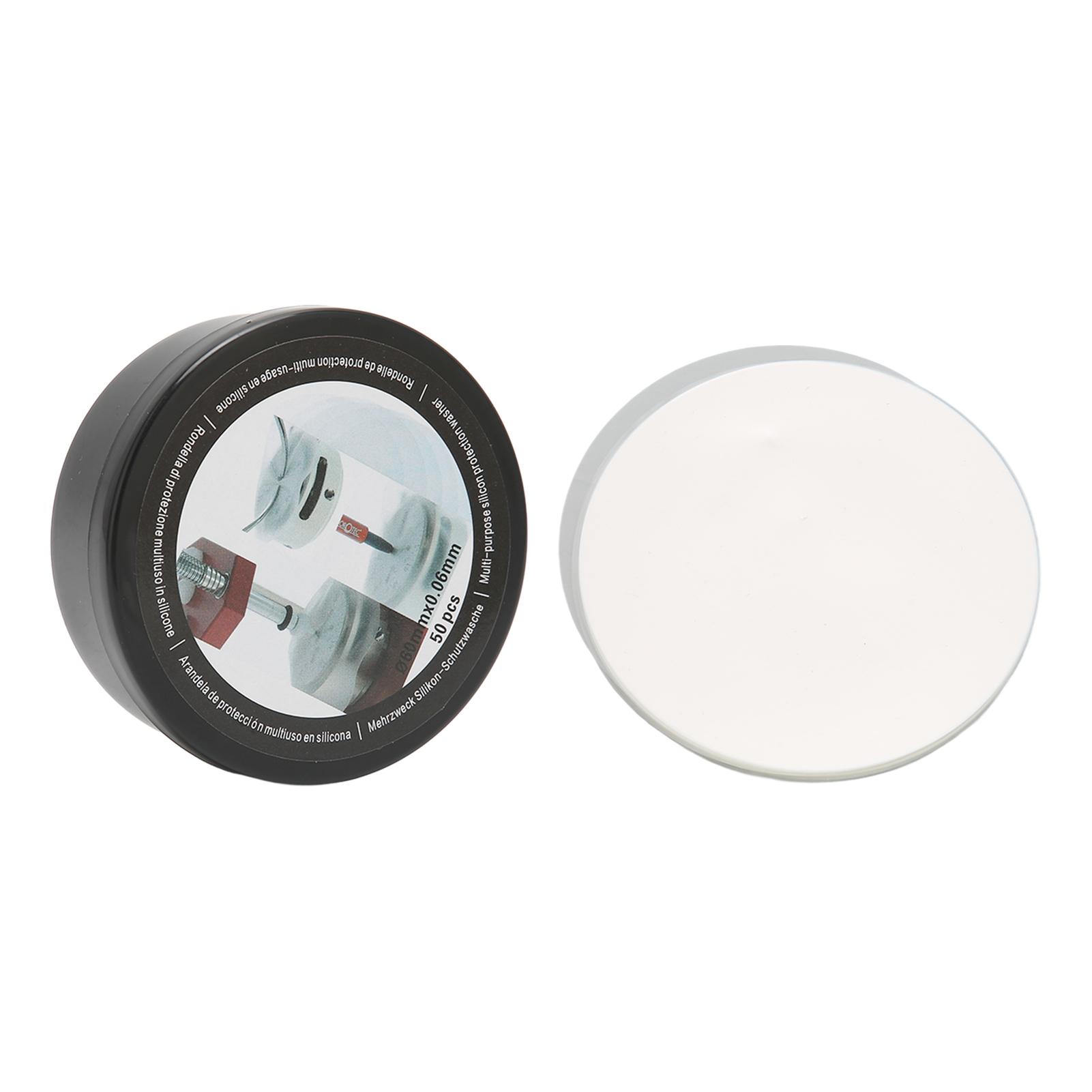 

50pcs Watch Dial Case Back Pad Protector Plastic Protector Sheets for Watch Dials with Storage Box