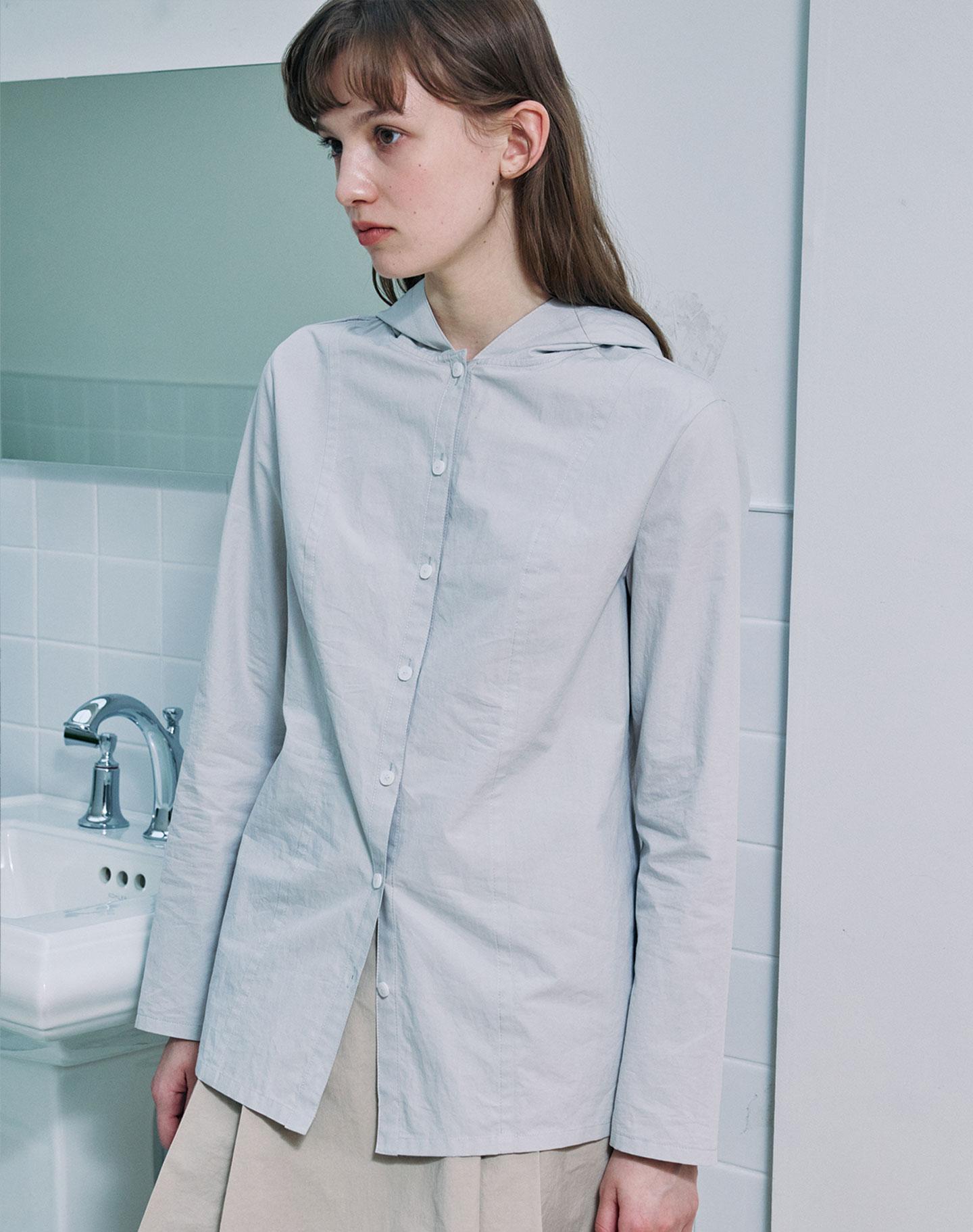 Henit Line Hoodie Shirt (Gray)