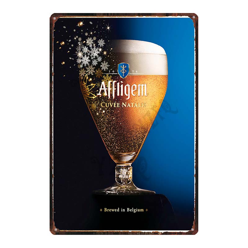 Beer Metal Tin Sign Paix Dieu Mort Subite Retro Poster Affligem For Wall Bar Pub Art Kitchen Coffee Home Decor 30X20CM DU-8499B