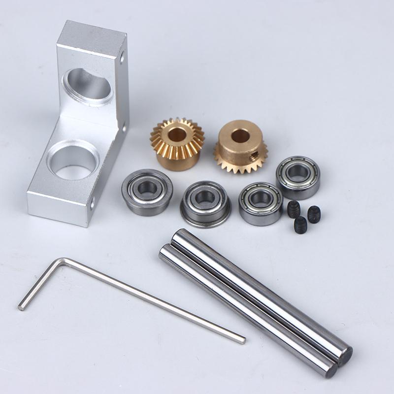 4/5Mm Mini Right Angle Rotator Small 90 Degree 1:1 Gearbox Bevel Gear Commutator Model Transmission Case