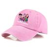 HUNTR/X Anime Girls Embroidered Baseball Cap, Vintage Washed Cotton Adjustable Dad Hat, Unisex Casual Sun Hat for Fans