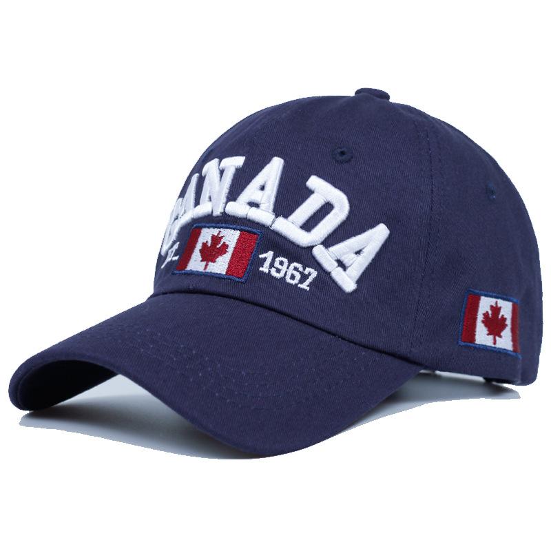 Baseball Cap Embroidery Maple Leaf Neutral Cap Korean Version Casual Hat Hip Hop Hat Men's and Women's Sun Hat Fast Selling Korean Style