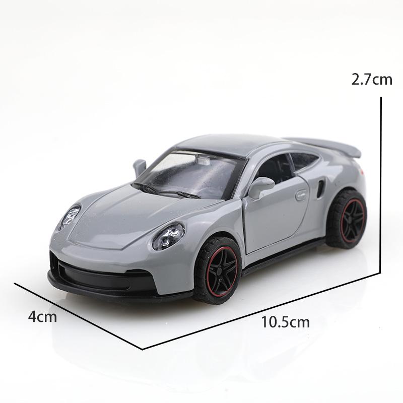 (Bagged) 1:43 Scale Replica 911 Alloy Pullback Racing Car, Die-cast Metal Car, Boy's Toy, Exquisite Mini Pocket Car